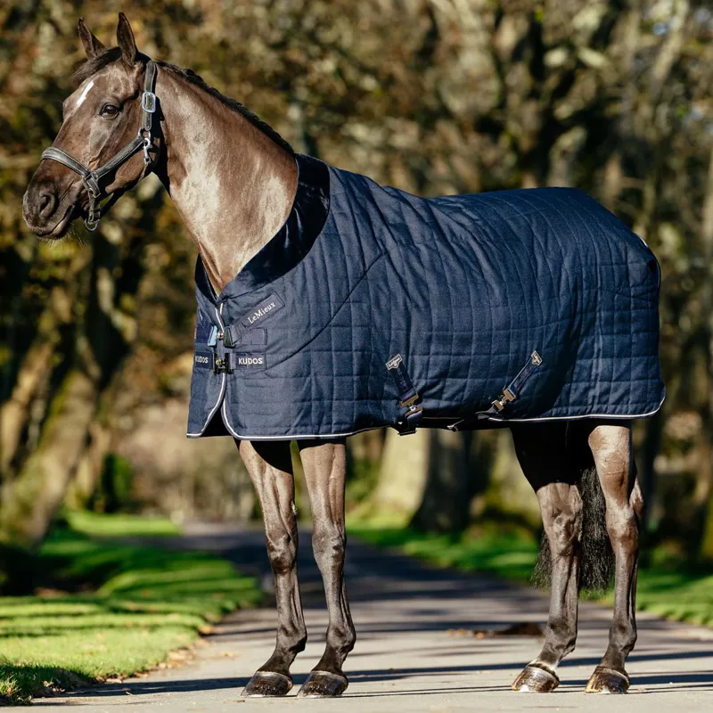 LeMieux Kudos Luxe Lined 100g Stable Blanket - Navy