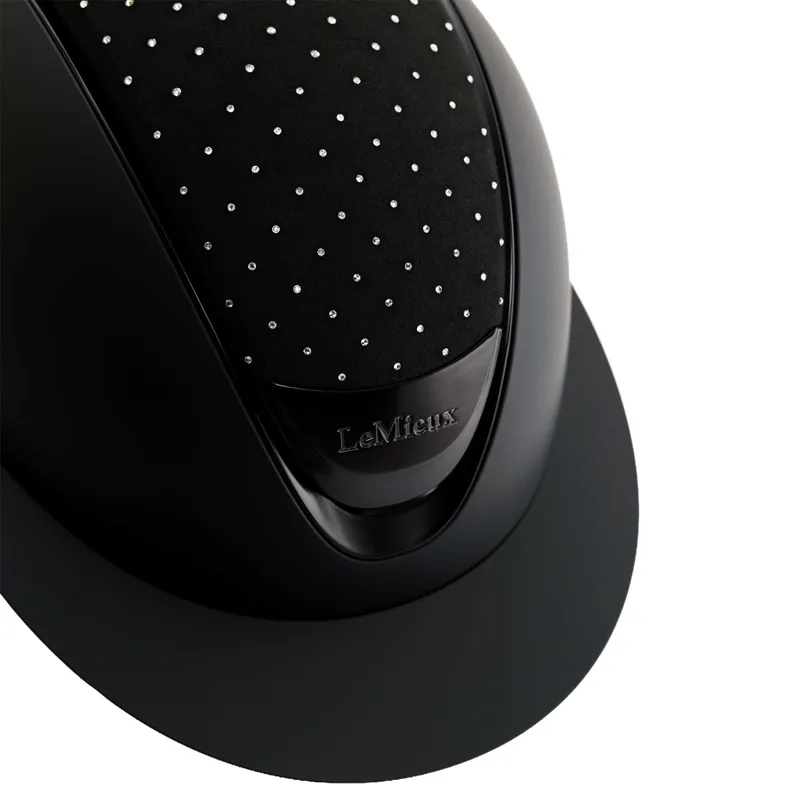 LeMieux Verv Helmet Panel - Swarovski/Black-1