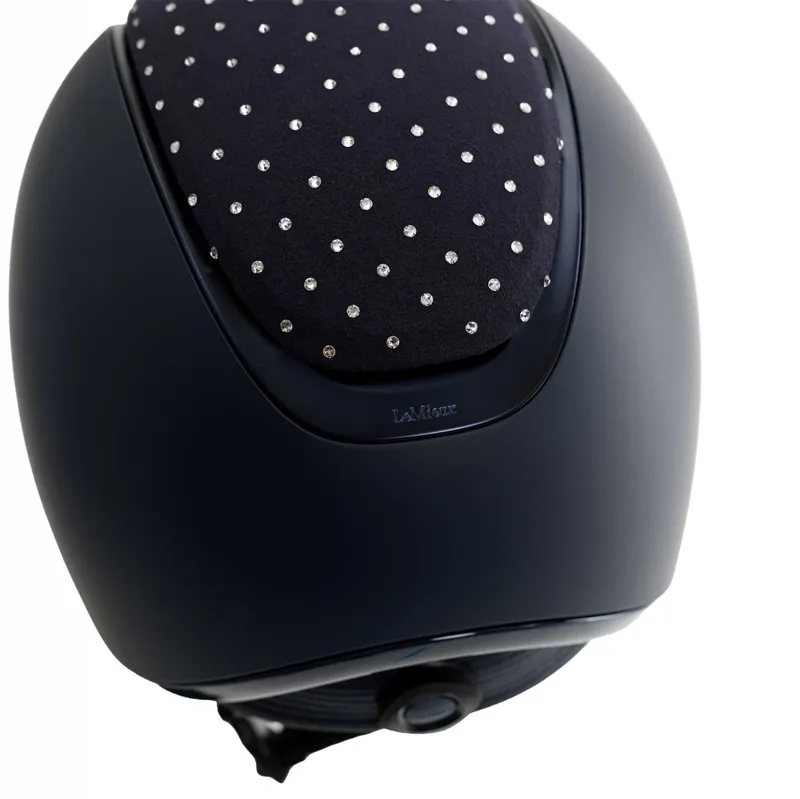 LeMieux Verv Helmet Panel - Swarovski/Navy-2