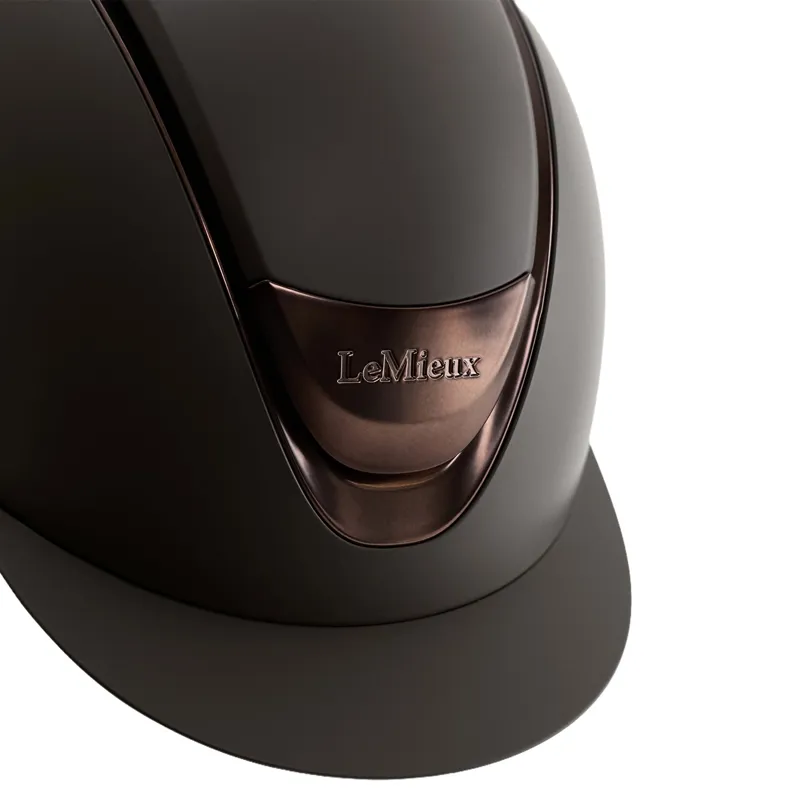 LeMieux Verv Helmet Panel - Matte Brown-2