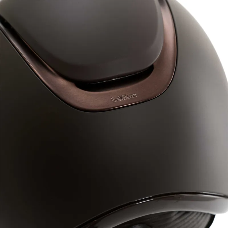 LeMieux Verv Helmet Panel - Matte Brown-3