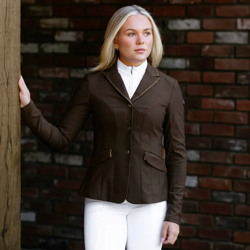 LeMieux Brilliance Diana Women's Show Jacket - Espresso-2