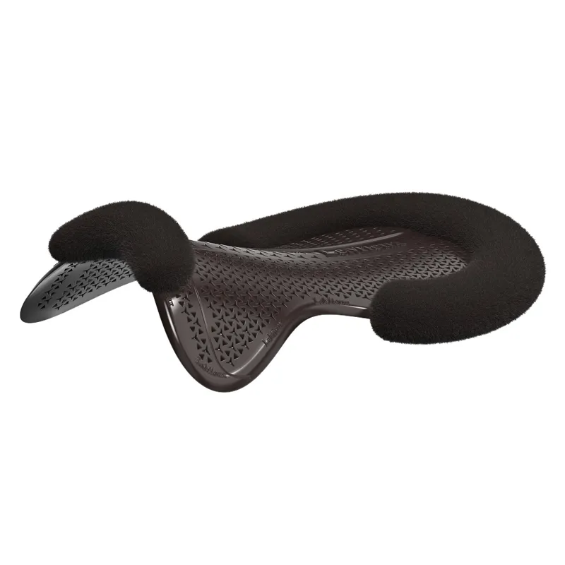 LeMieux Gel-Tek Shaped Vegan-Wool Half Pad - Brown