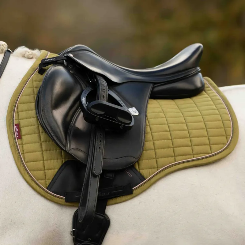 LeMieux Suede GP Saddle Pad - Gooseberry-1