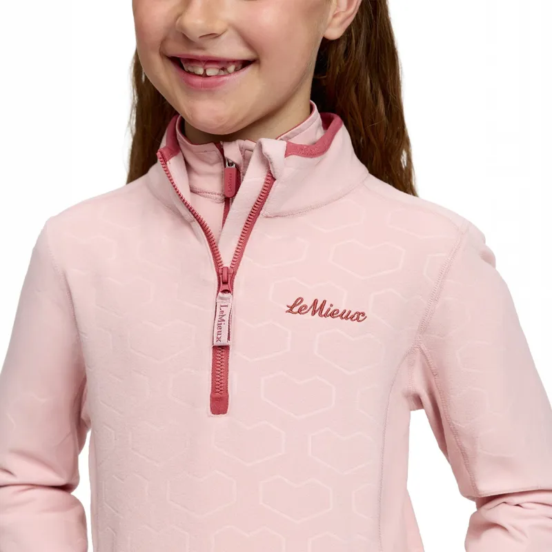 LeMieux Mini Maggie Junior Fleece Pullover - Petal/Heart-5