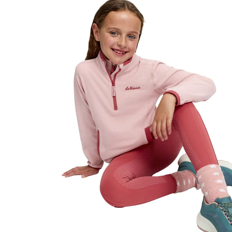 LeMieux Mini Maggie Junior Fleece Pullover - Petal/Heart-7