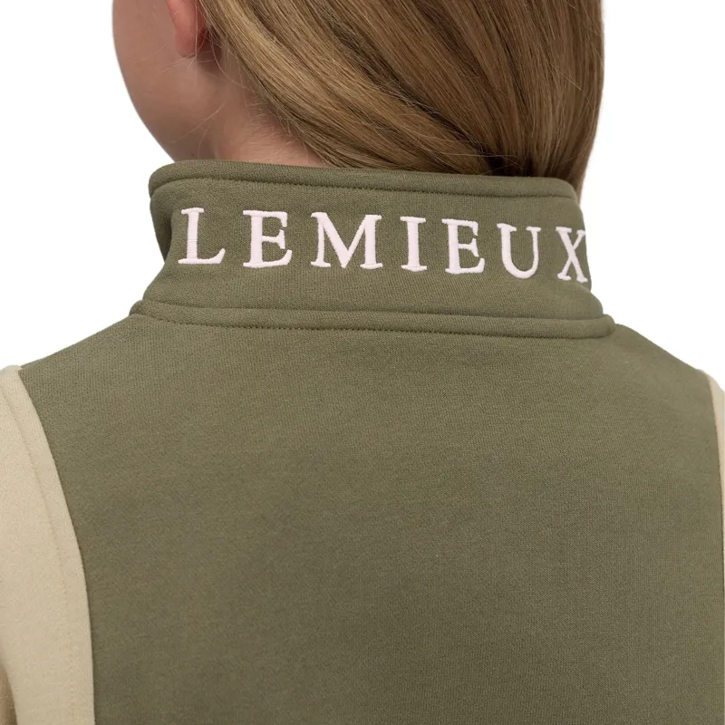 LeMieux Young Rider Viola 1/4 Zip Sweatshirt - Willow Green-4