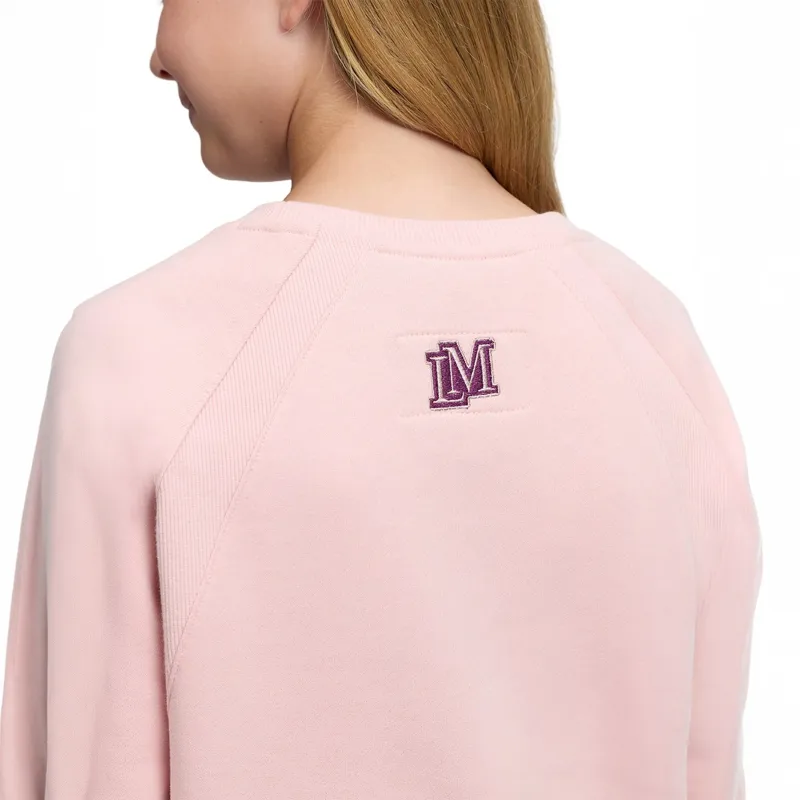 LeMieux Young Rider Shay Varsity Crew Sweater - Petal-5