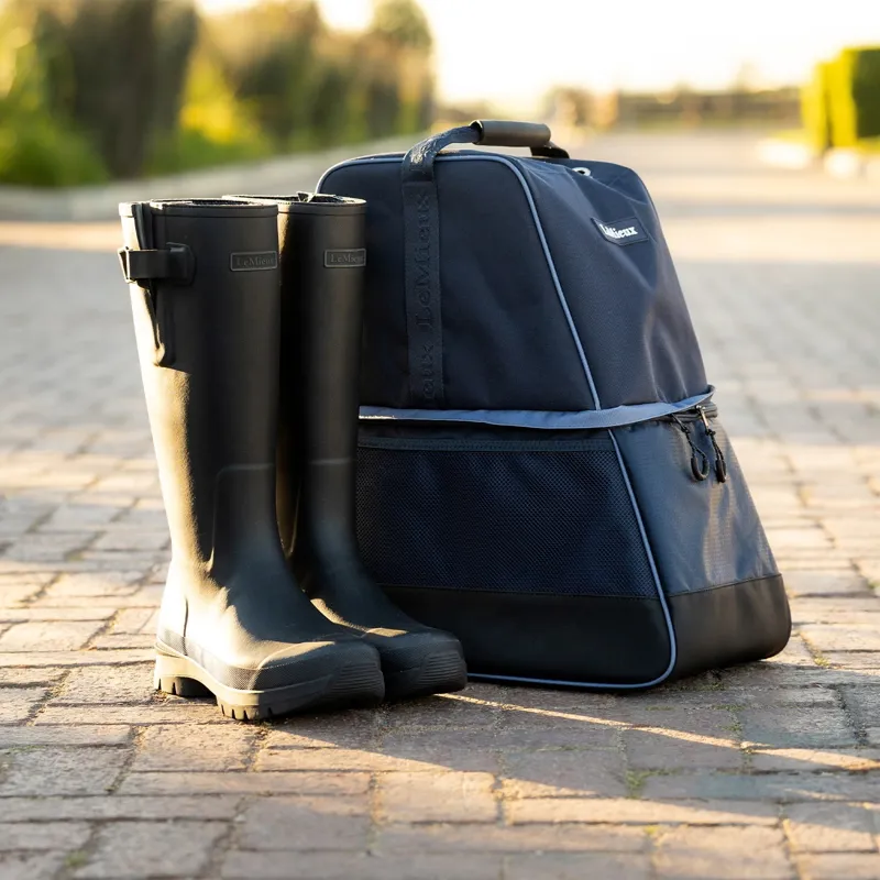 LeMieux Step In Boot Bag - Navy-1