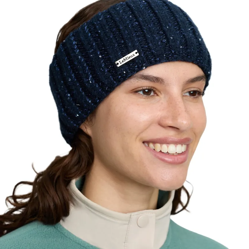 LeMieux Bernie Women's Sequin Headband - Navy-3