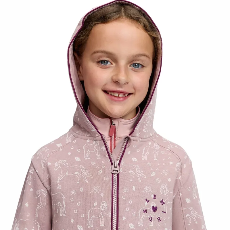 LeMieux Mini Charlie Zip Front Junior Hoodie - Wild Rose-5