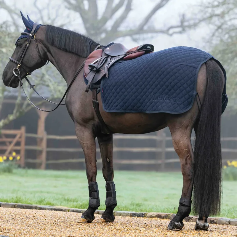 LeMieux Arika Clima-Tek Quarter Sheet Navy-1