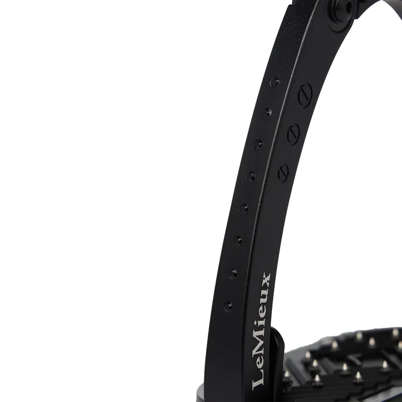 LeMieux Brilliance Vector Balance Stirrups - Black-4