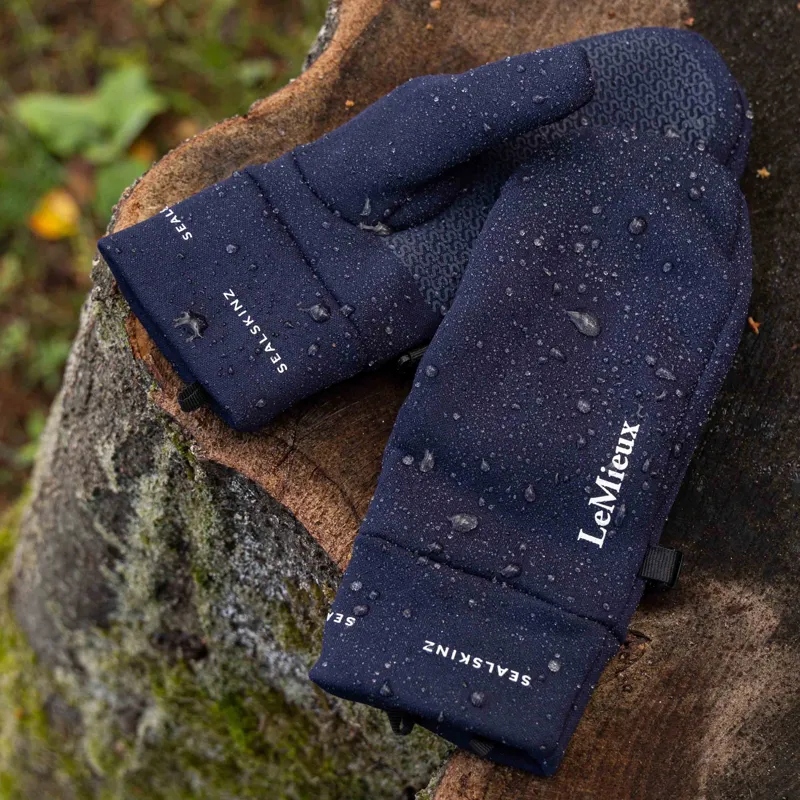 LeMieux x Sealskinz Waterproof Junior Mittens - Navy-1