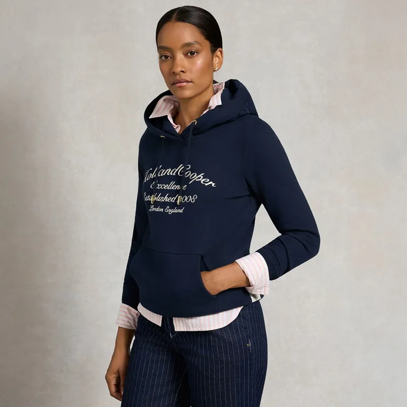 Holland Cooper Ivy League Women's Hoodie - Ink Navy-2