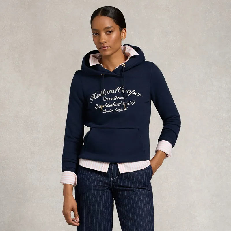 Holland Cooper Ivy League Women's Hoodie - Ink Navy-1