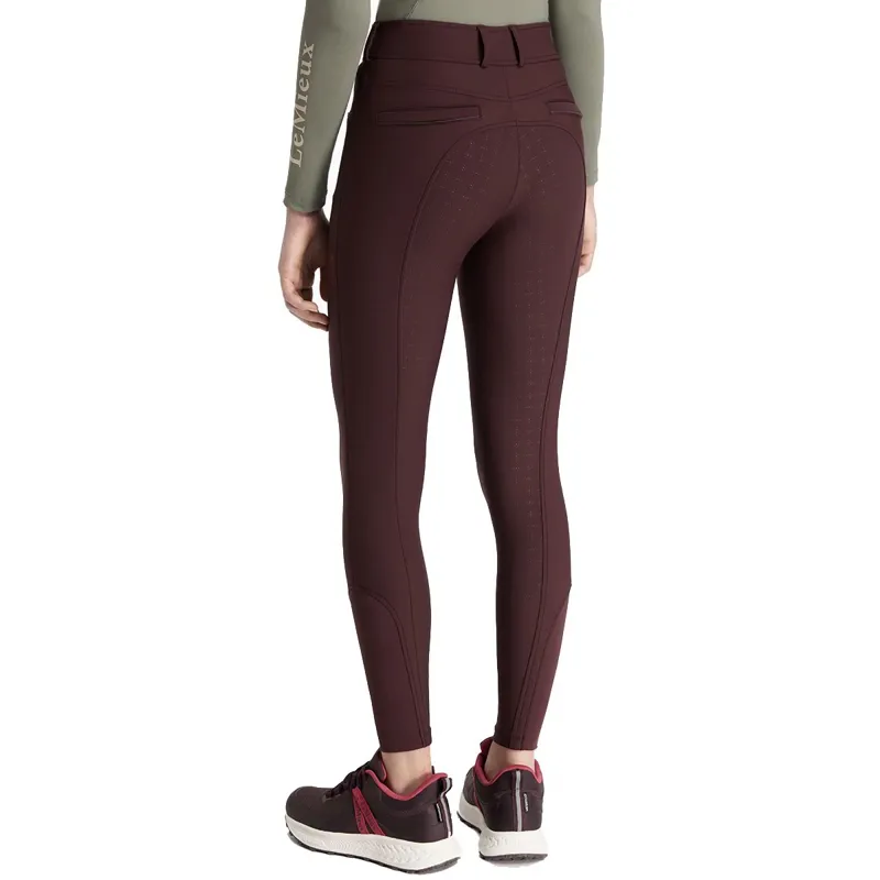 LeMieux Young Rider Izzy Full Grip Junior Breeches - Damson-2