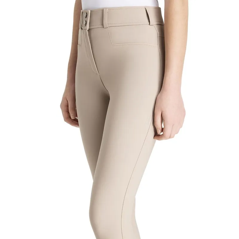 LeMieux Young Rider Izzy Knee Grip Junior Breeches - Almond-3