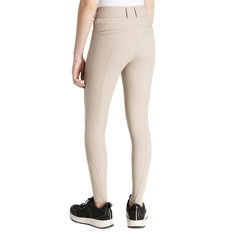 LeMieux Young Rider Izzy Knee Grip Junior Breeches - Almond-2