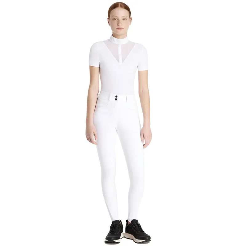 LeMieux Young Rider Izzy Knee Grip Junior Competition Breeches - White-3