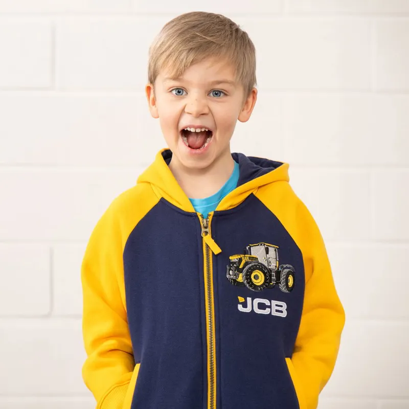 Lighthouse Jackson Junior Boys Full Zip Hoodie - JCB Print-4
