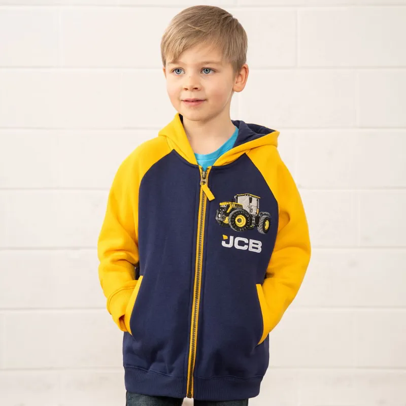 Lighthouse Jackson Junior Boys Full Zip Hoodie - JCB Print-3