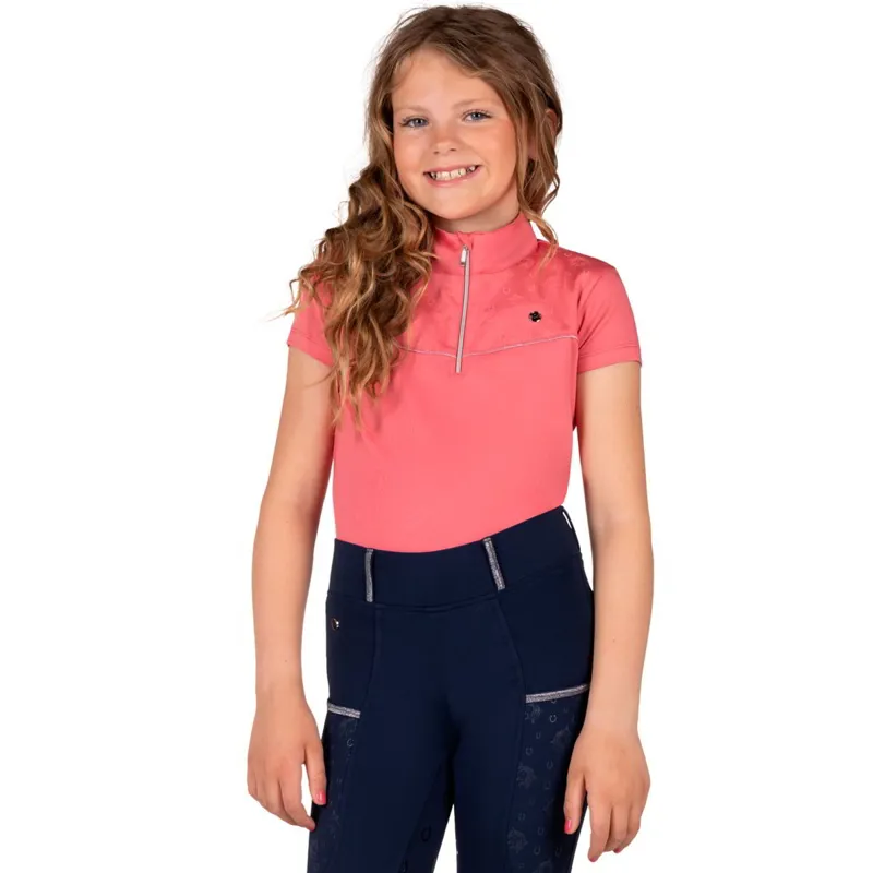 QHP Jaily Junior Girls Shirt-Pink