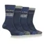 Jeep Performance Men's Gift Box Socks 4 Pack - Seal Blue
