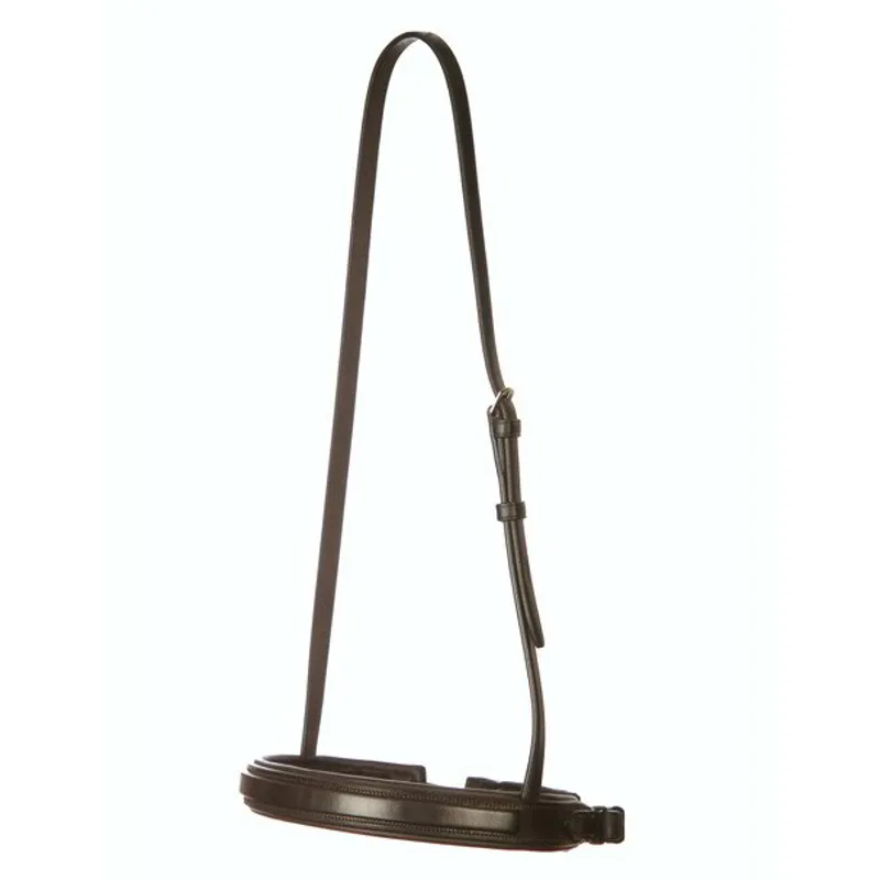 Jeffries Premier Tie Down Show Noseband - Havana-1
