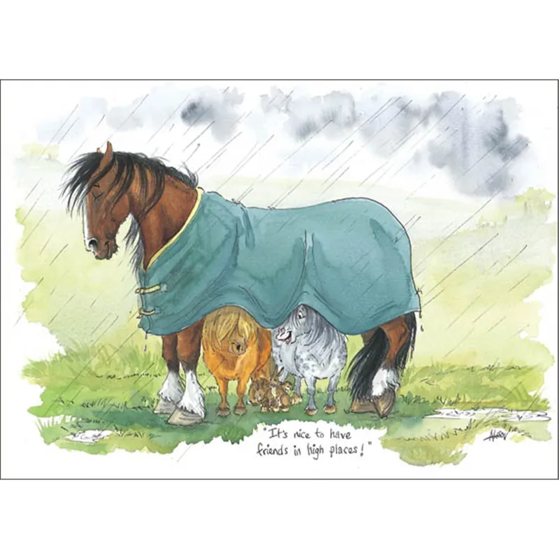Alison Lingley Alisons Animals Horse Greeting Card - Various-4