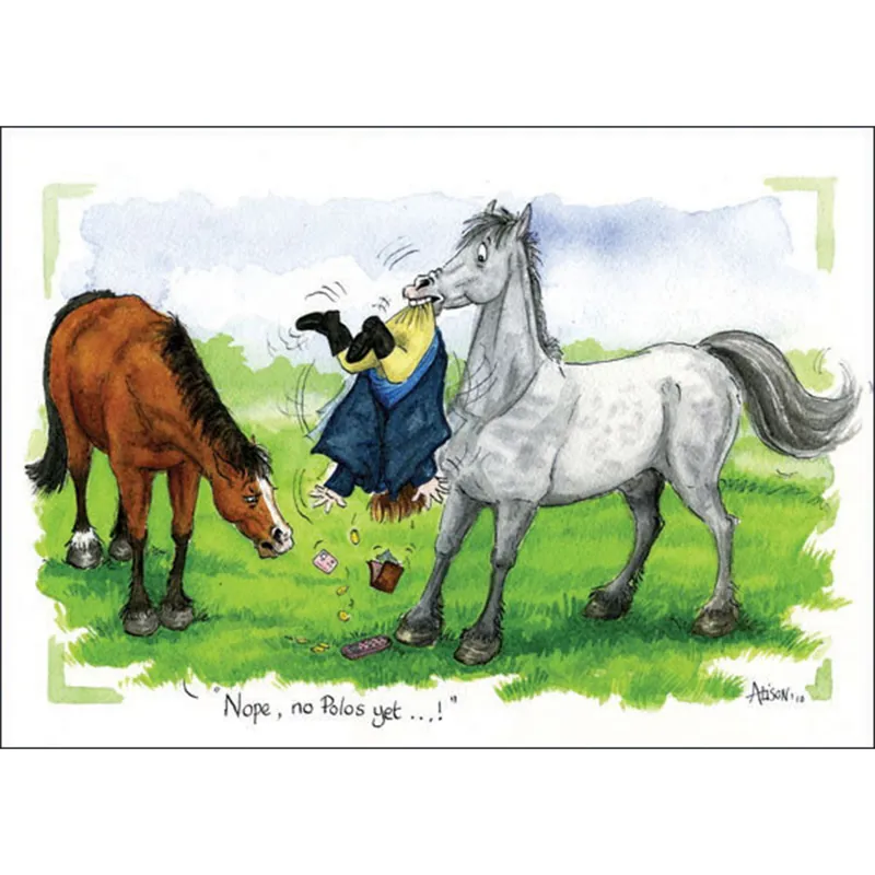 Alison Lingley Alisons Animals Horse Greeting Card - Various-5