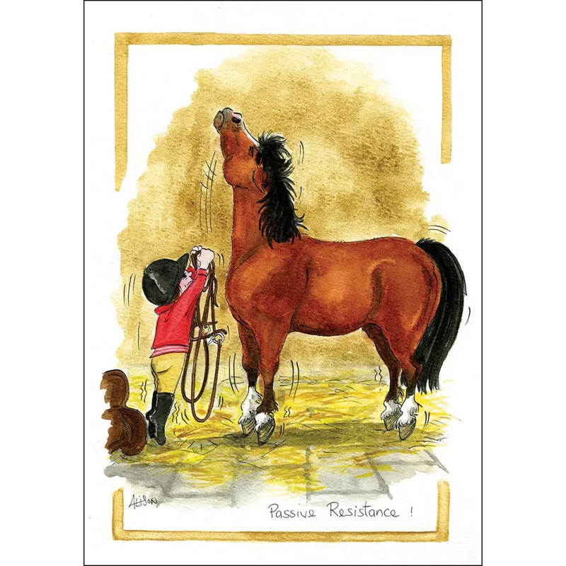 Alison Lingley Alisons Animals Horse Greeting Card - Various-1