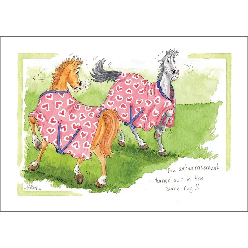 Alison Lingley Alisons Animals Horse Greeting Card - Various-3