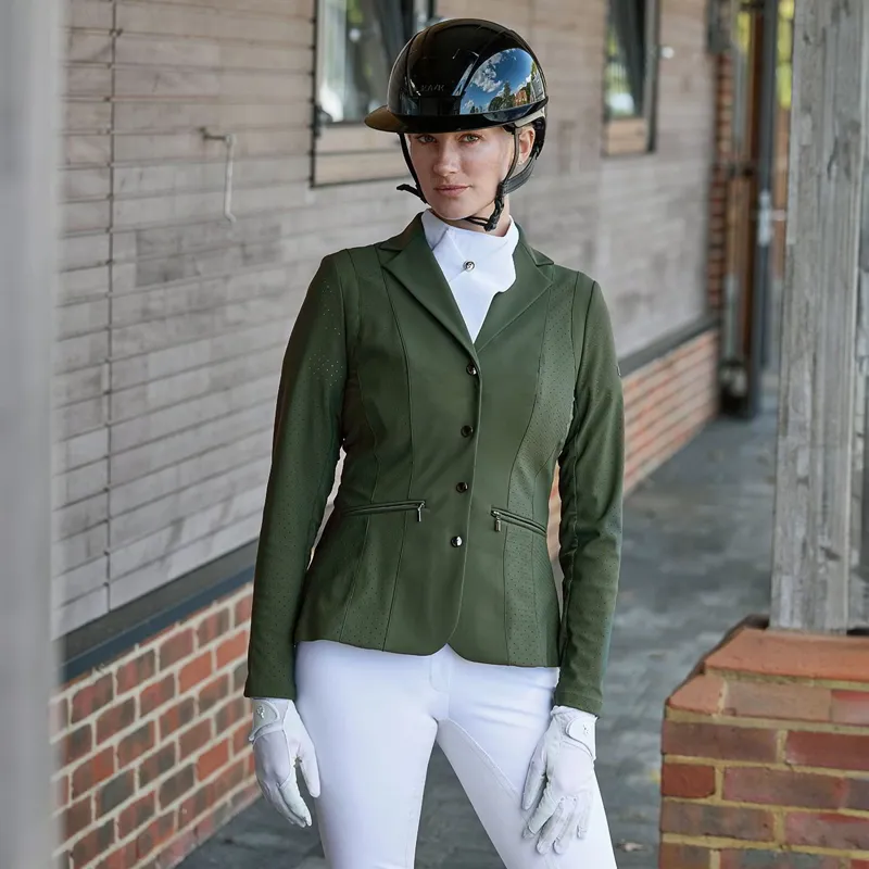 LeMieux Jessica Mesh Women's Show Jacket - Pine Green-6