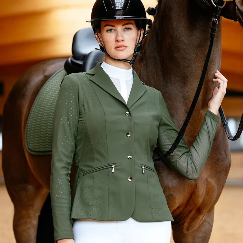 LeMieux Jessica Mesh Women's Show Jacket - Pine Green-5