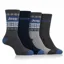 Jeep Performance Men's Gift Box Socks 4 Pack - Grey/Blue