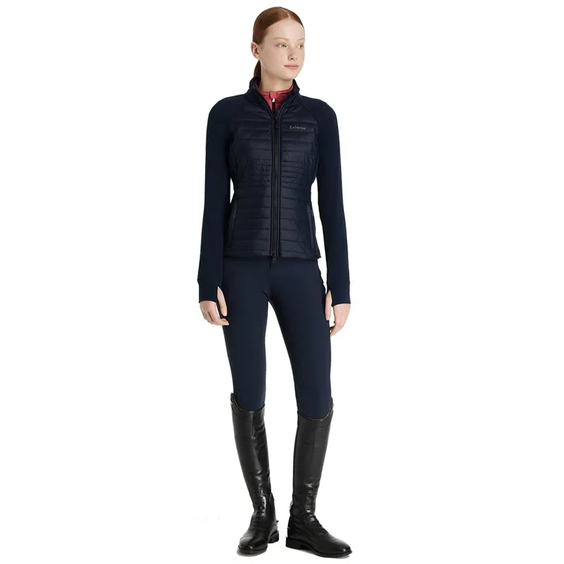 LeMieux Young Rider Josephine Junior Hybrid Quilted Jacket - Navy-4