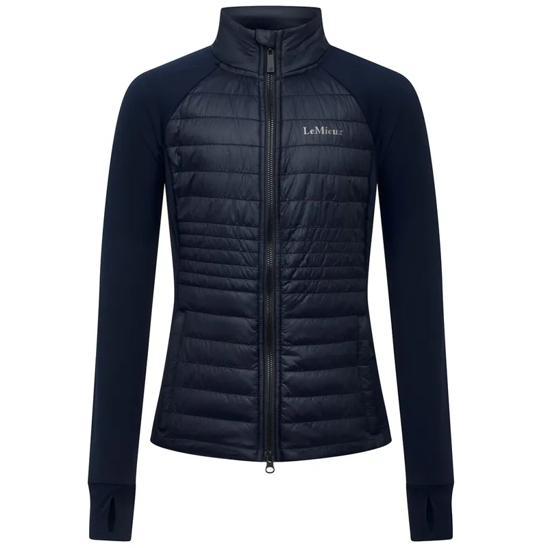LeMieux Young Rider Josephine Junior Hybrid Quilted Jacket - Navy-1