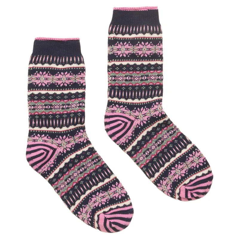 Joules Alby Women's Socks - Navy/Pink