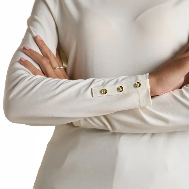 Joules Amy Women's Long Sleeve Jersey Top - Cream-4
