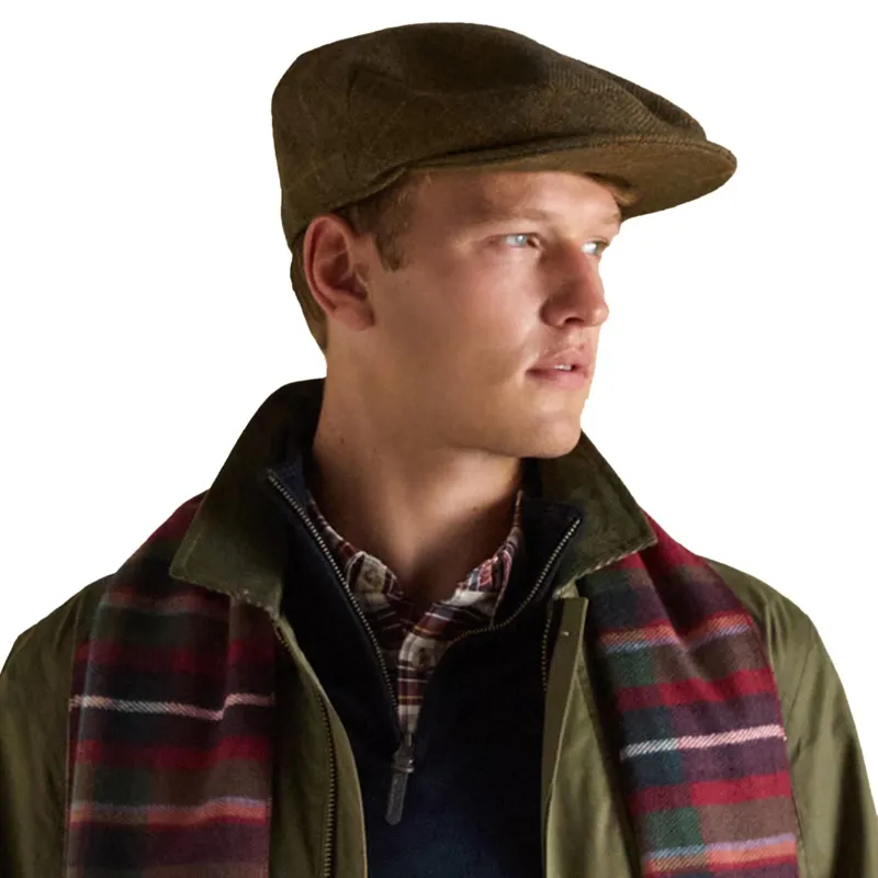 Joules Ashby Men's Flat Cap - Khaki Green-3