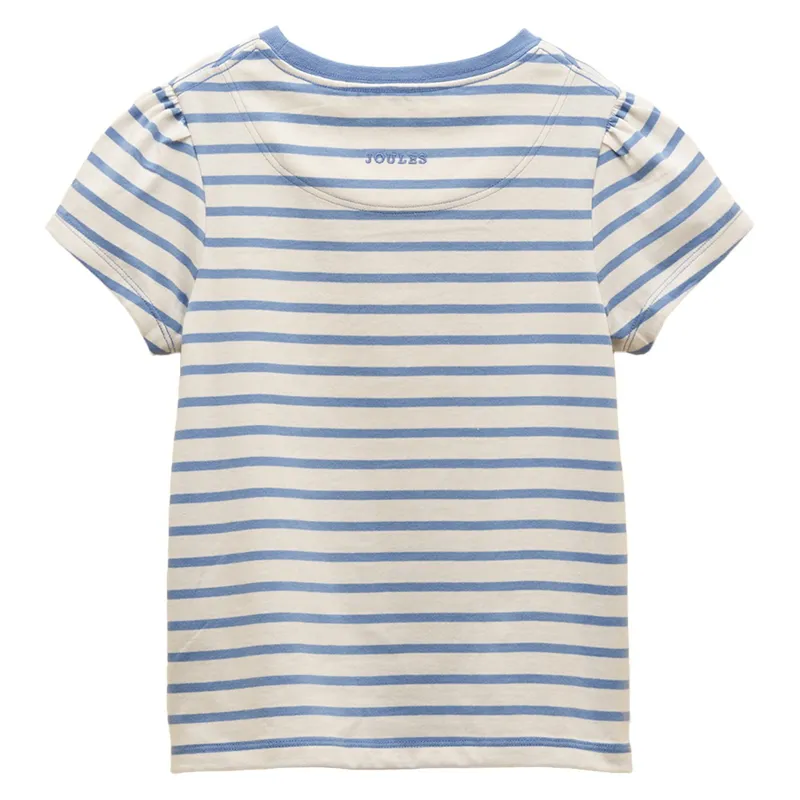 Joules Astra Junior Girls T-Shirt - Blue Horse-1