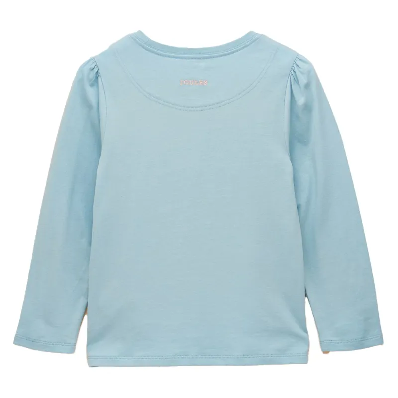 Joules Ava Girls Long Sleeve Top - Blue-1