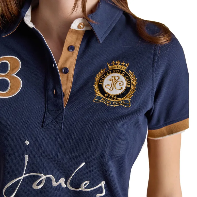 Joules Beaufort Women's Polo Shirt - Navy-4