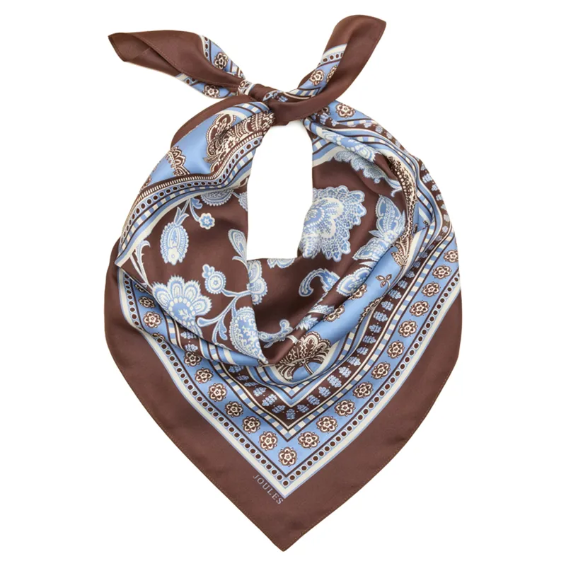 Joules Bloomfield Women's Scarf - Blue/Brown Floral