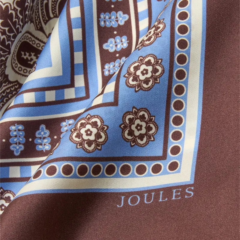 Joules Bloomfield Women's Scarf - Blue/Brown Floral-5