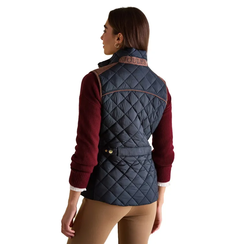 Joules Braemar Womens Luxe Quilted Vest - Navy-1