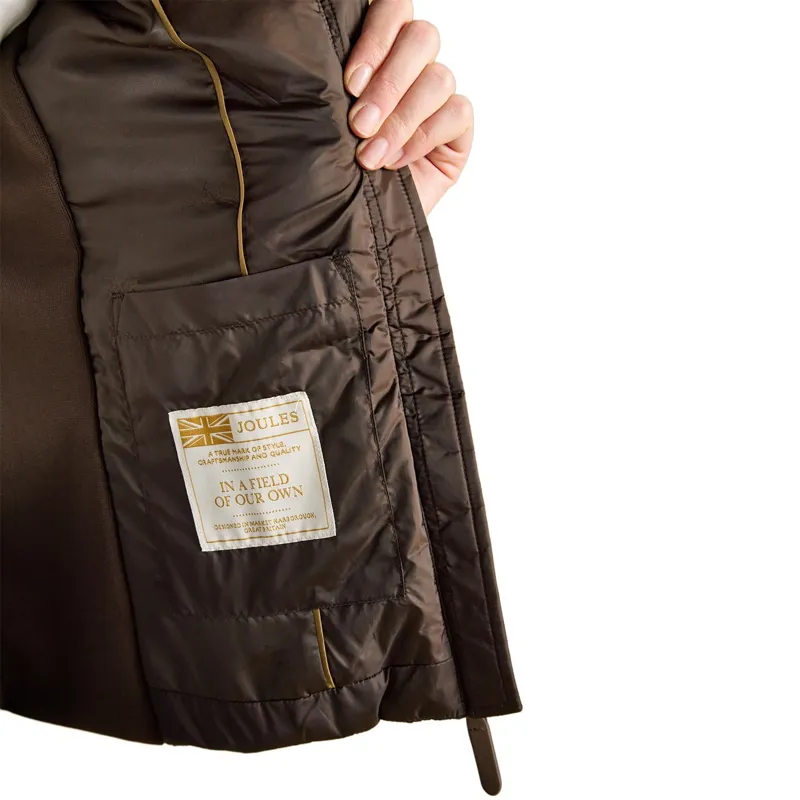 Joules Braemar Women's Luxe Quilted Vest - Chocolate Brown-8