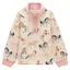Joules Burnham Junior Girls Funnel Neck Sweatshirt - Cream/Horse Print