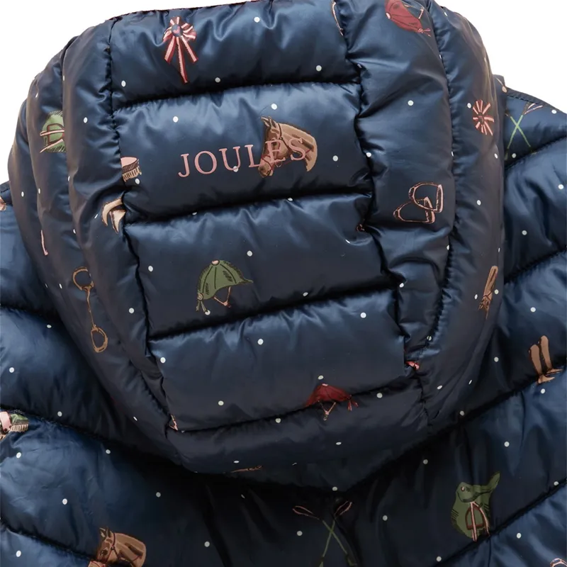 Joules Cairn Kids Water-Resistant Padded Coat - Navy Horse-2